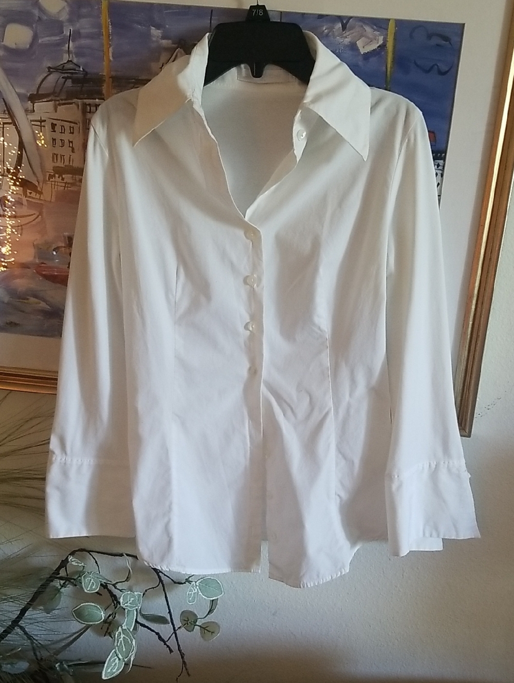 Anne Fontaine White Tailored Button-Down Shirt